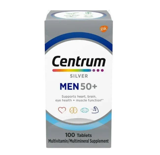 Centrum, Silver Men 50+, 100 Tablets