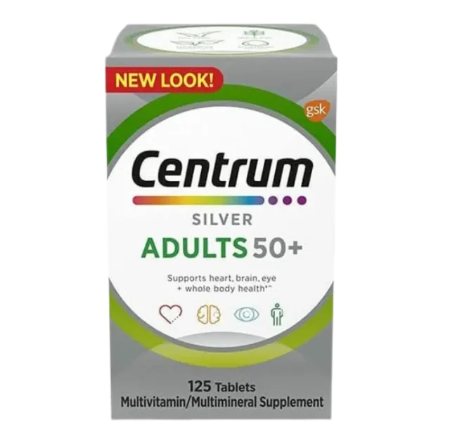 Centrum Silver Multivitamins for Adults 50+ (125 tablets)