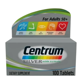 Centrum Silver Multivitamins with Lutein for Adults 50+ (100 Tablets)