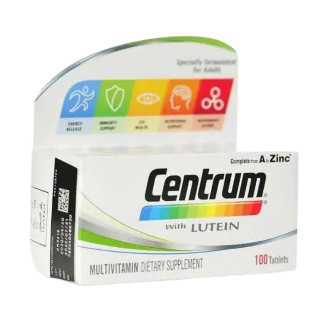 Centrum Multivitamins with Lutein 100 Tablets