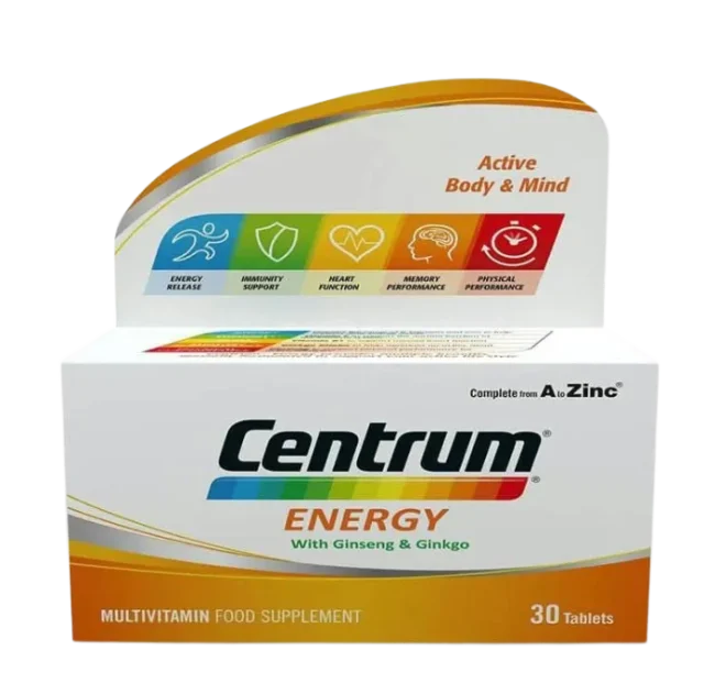 Centrum Energy Multivitamins Complete A to Zinc - 30 Tablets