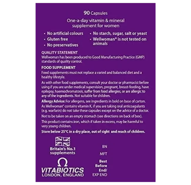 Wellwoman Vitabiotics Advanced Vitamin & Mineral
