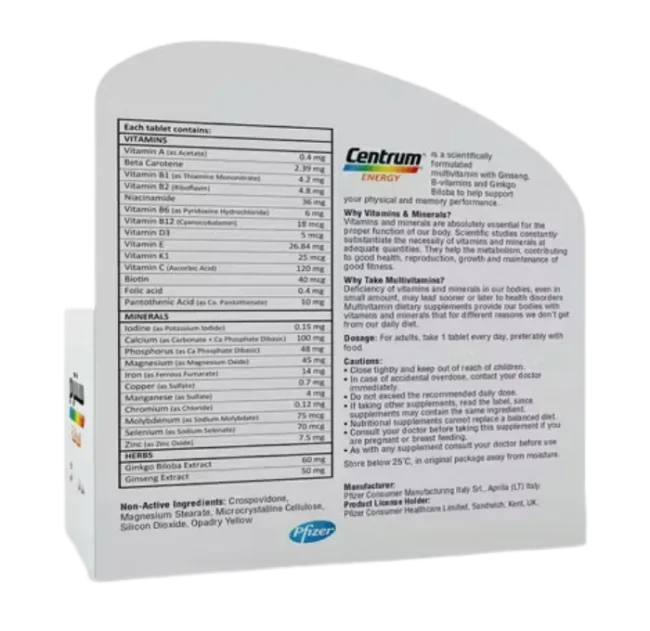 Centrum Energy Multivitamins