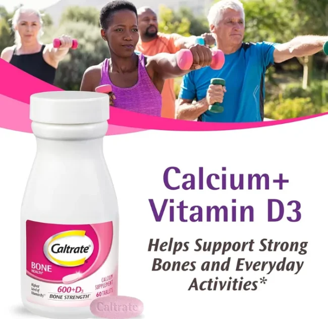 Caltrate 600+ D3 Tablets, Bone Health Supplements