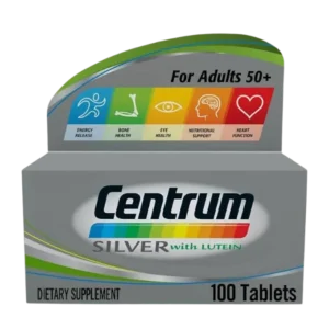 Centrum Silver Multivitamins with Lutein for Adults 50+ (100 Tablets)